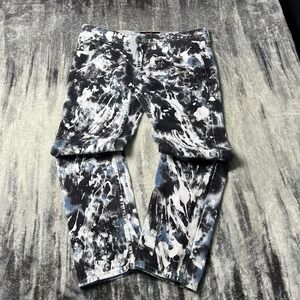 Copper Rivet Jeans Mens 38x32 Straight Fit Paint Tie Dye Hip-Hop Y2K Pants